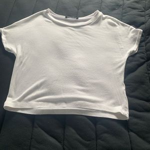 White crop top